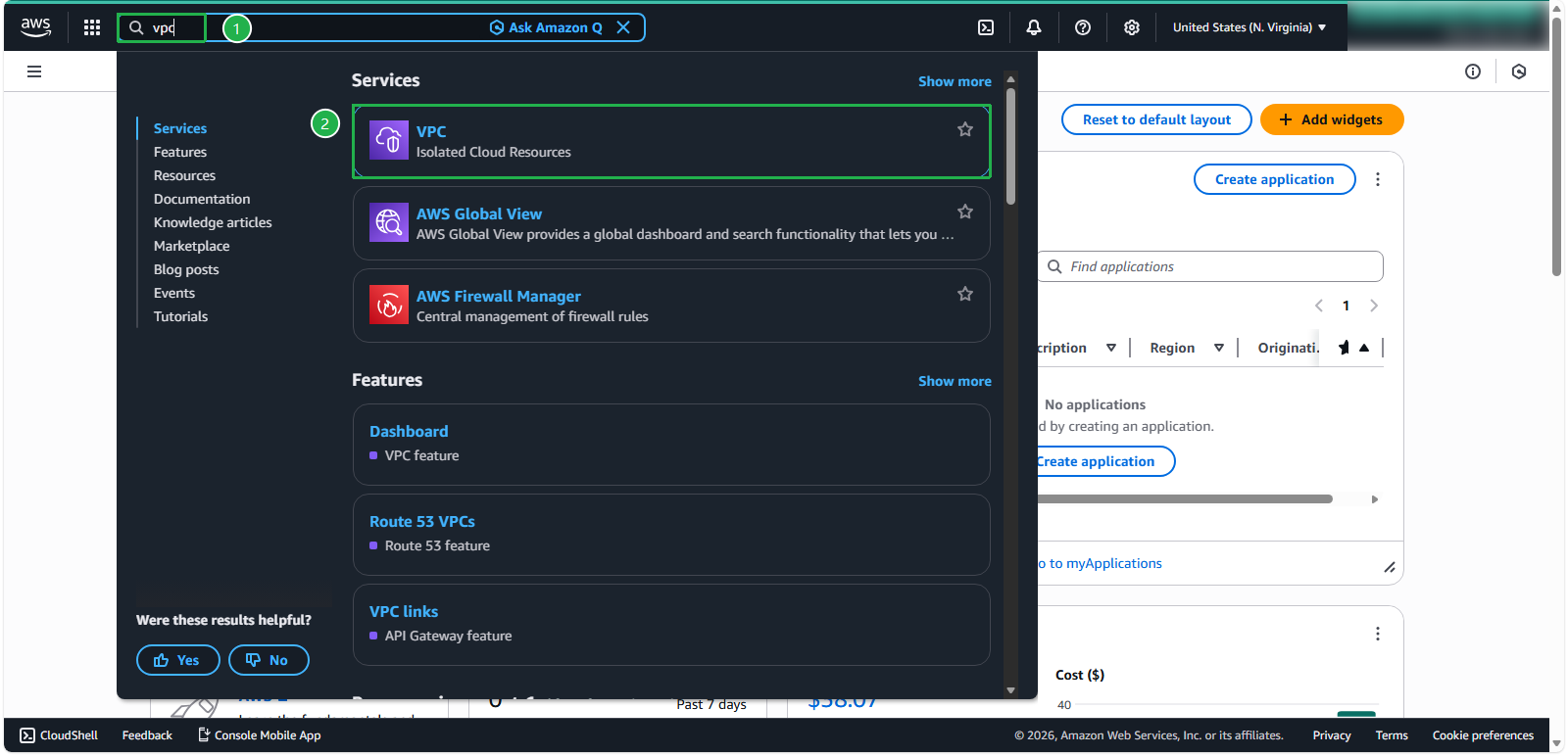 Create a VPC