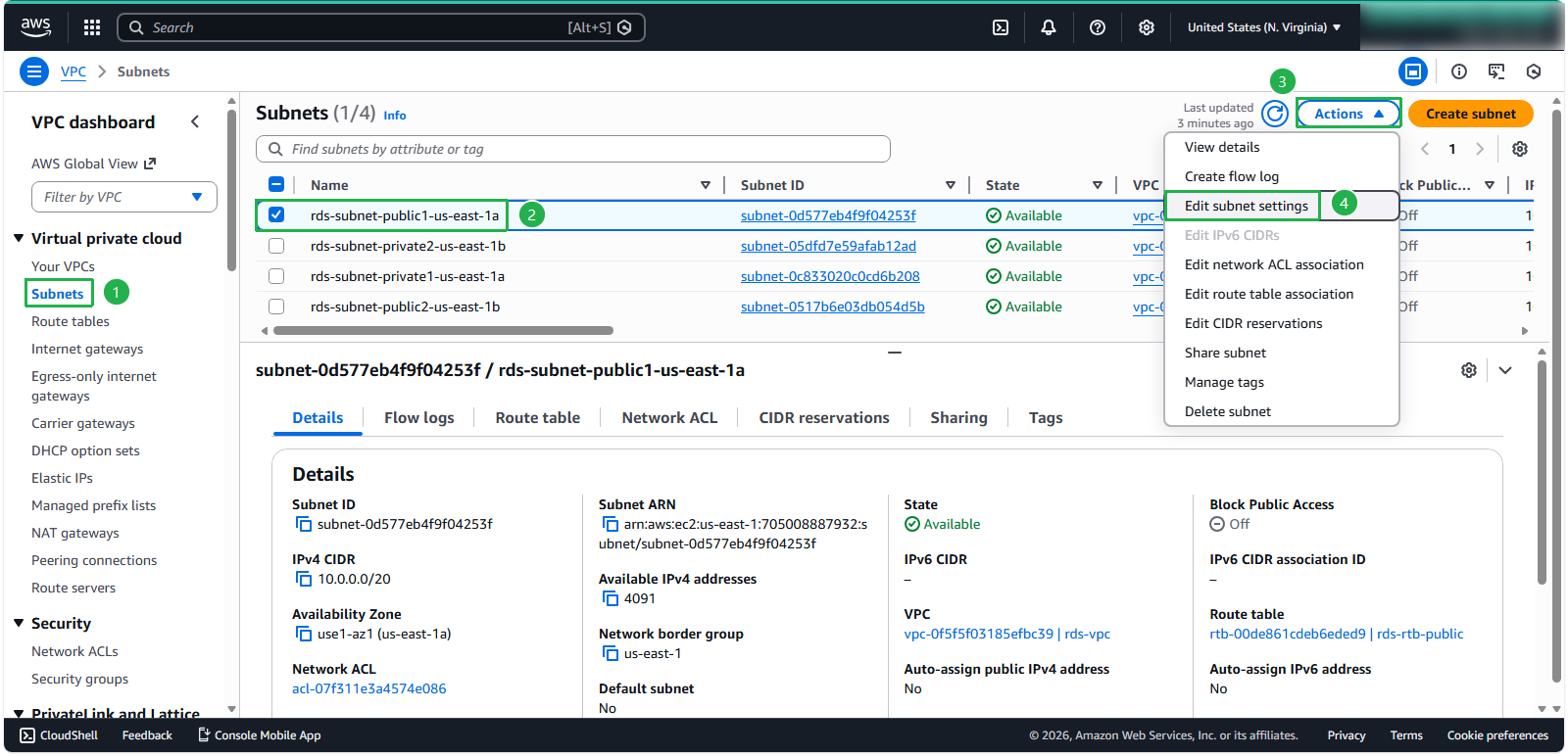 Create a VPC