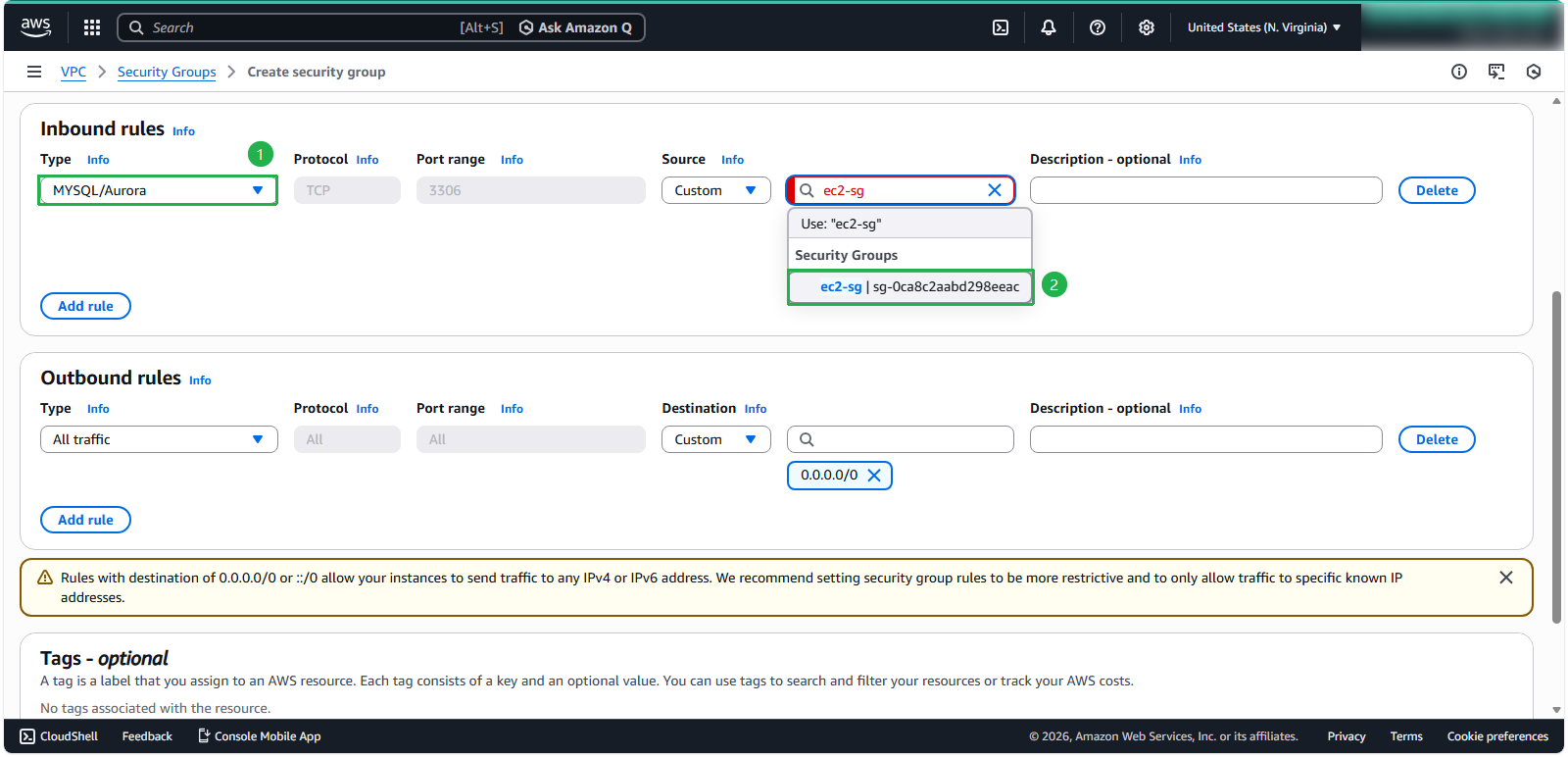 Create a Security Group