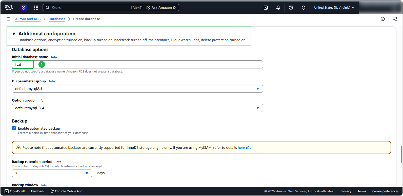Create a VPC