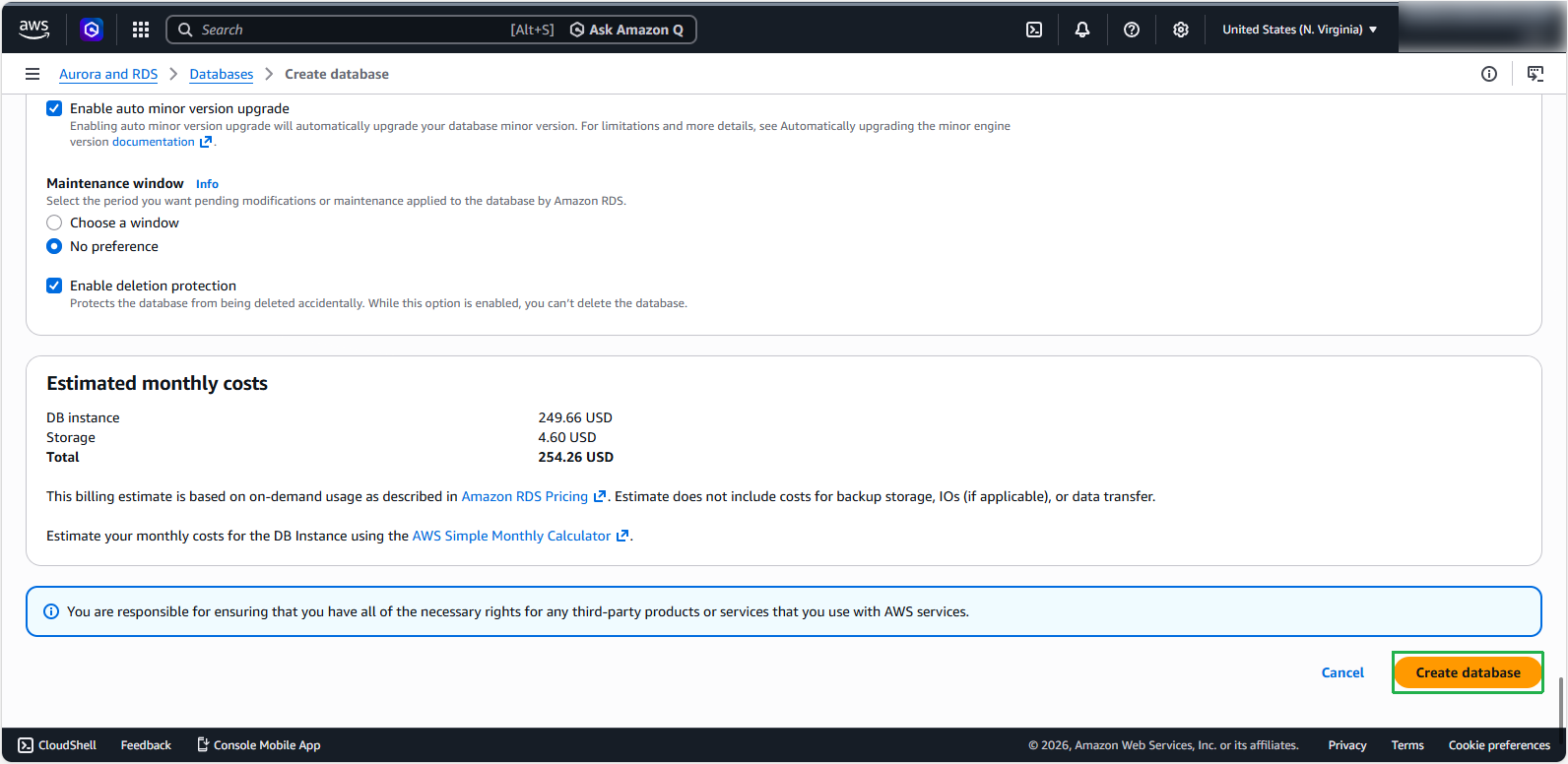 Create a VPC