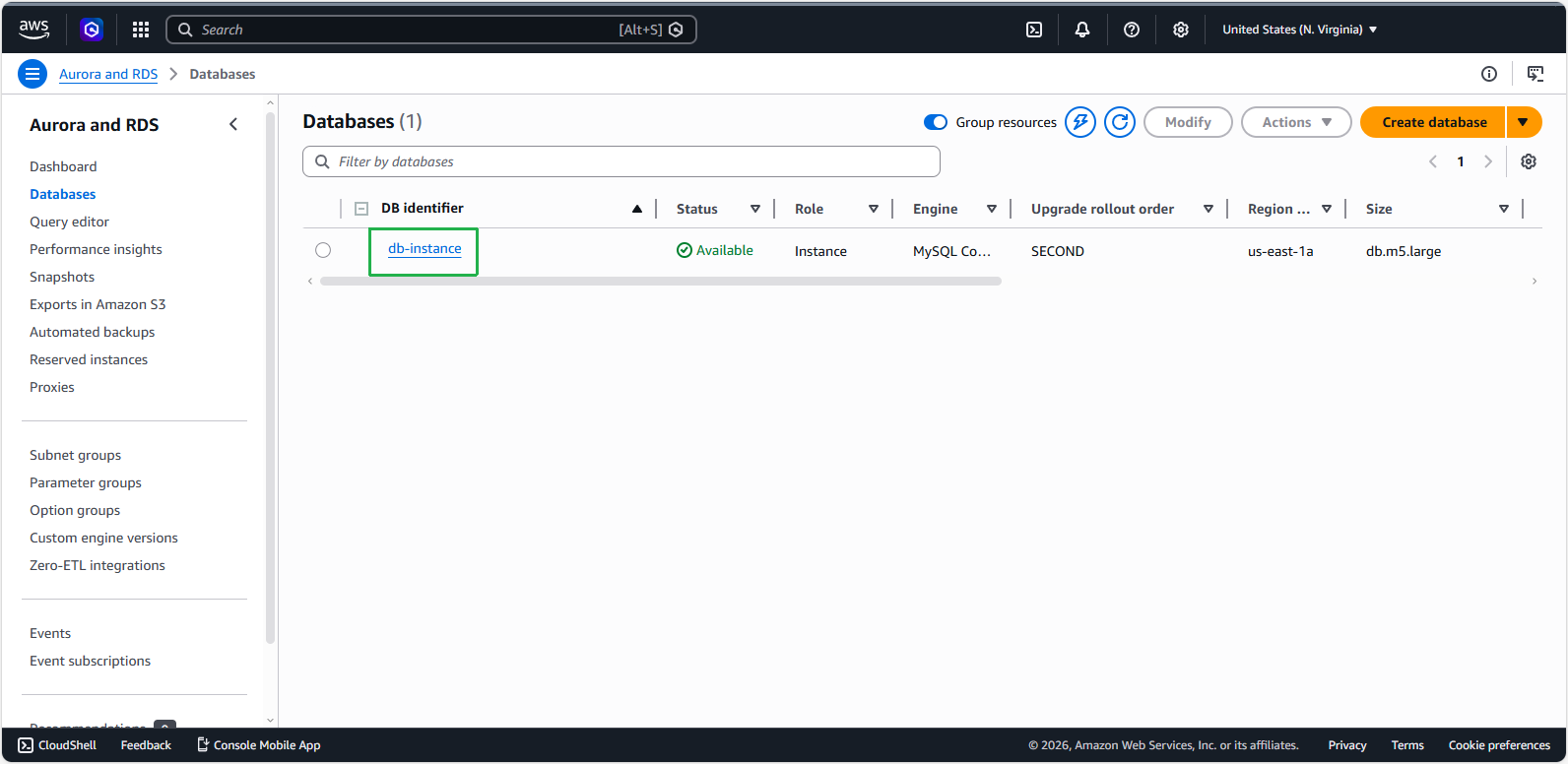Create a VPC