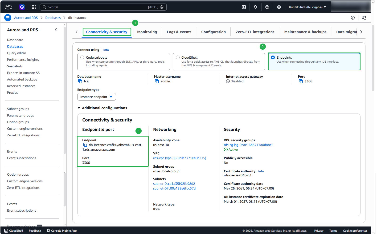 Create a VPC