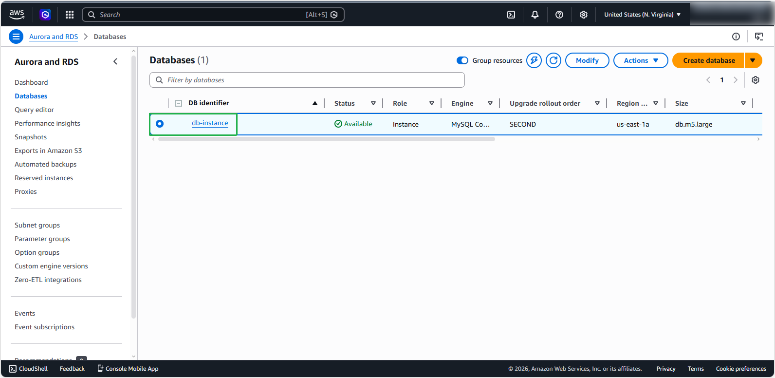 Create a VPC