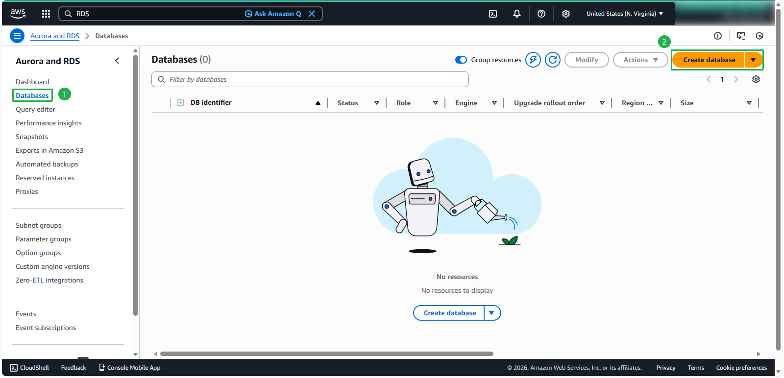 Create a VPC