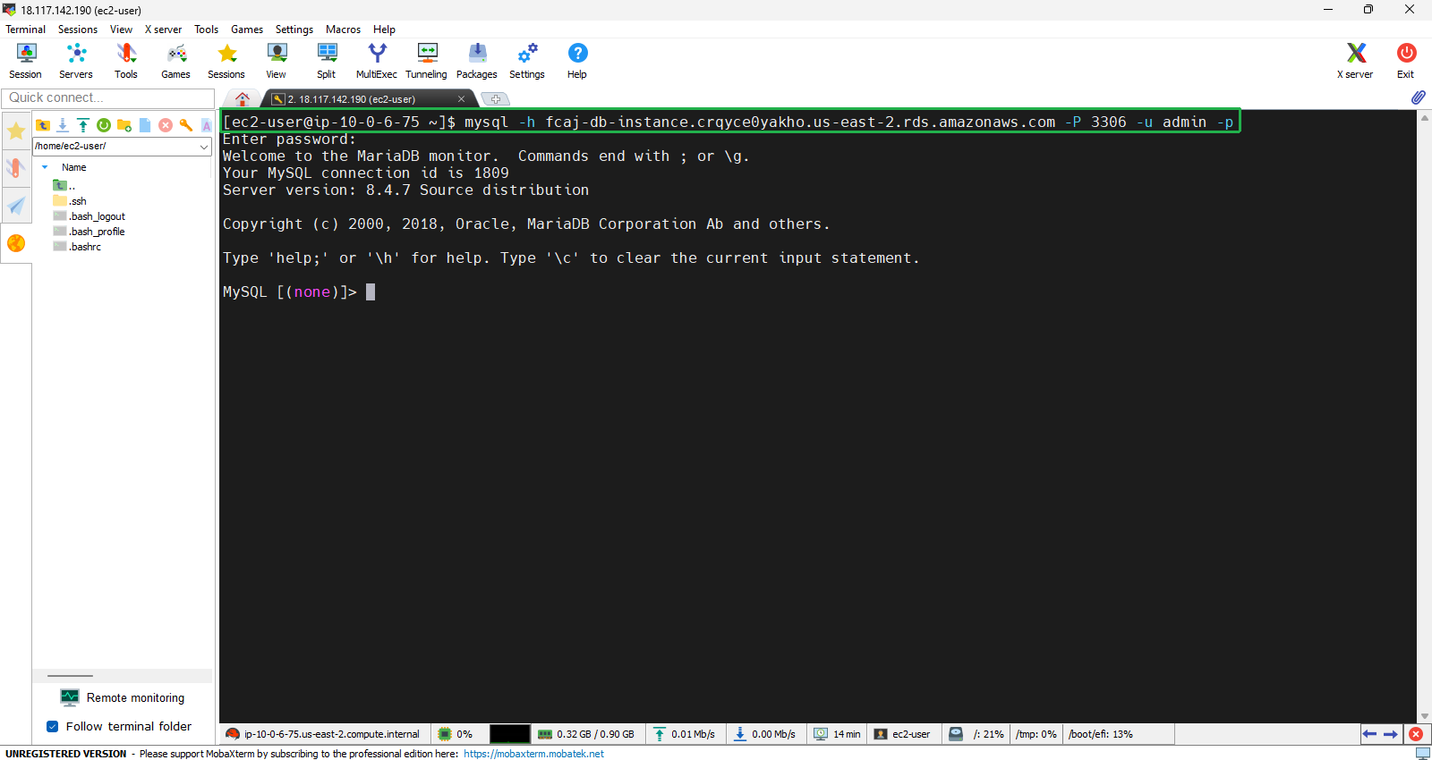 Create a VPC