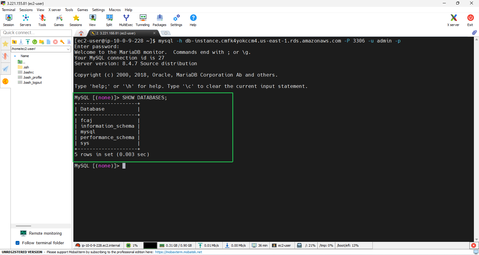 Create a VPC