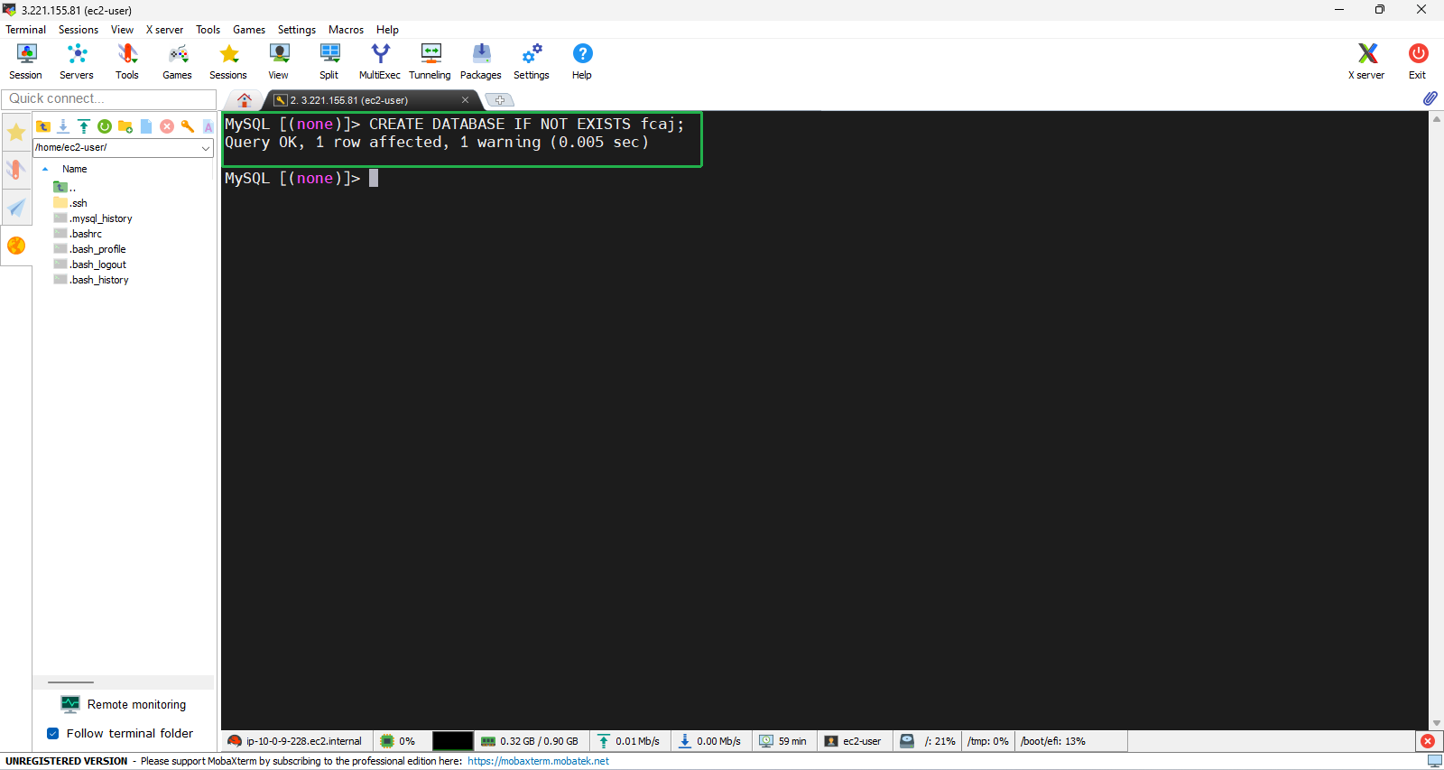 Create a VPC